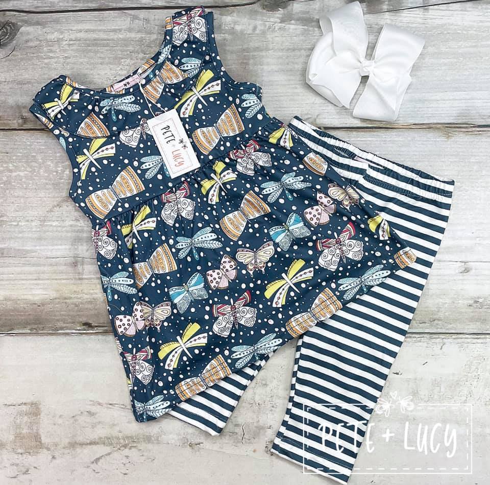 Butterfly Beauty Capri Set