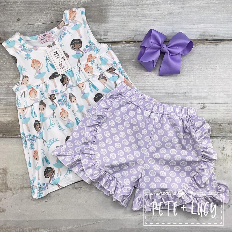 Dreaming of Dancing Shorts Set
