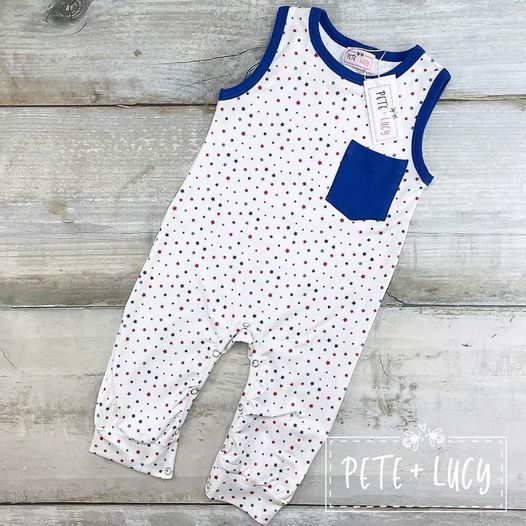 Fourth of July Boy's Romper