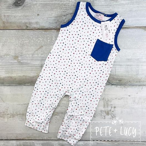 Fourth of July Boy's Romper