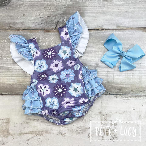 Plum Bloom Romper