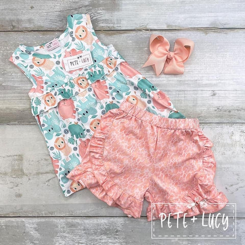 Sweet Safari Shorts Set