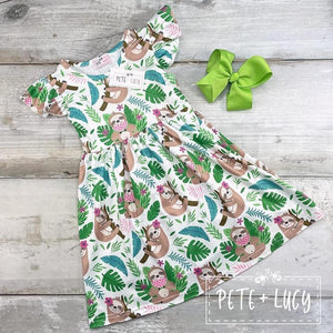 Tropical Sloths Dress