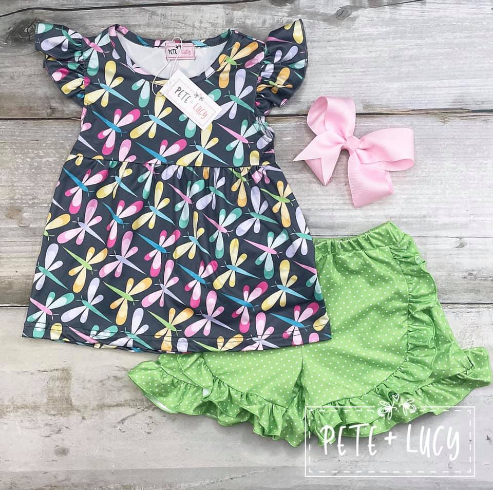 Dreaming of Dragonflies Shorts Set