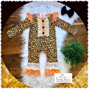 Luxe leopard romper