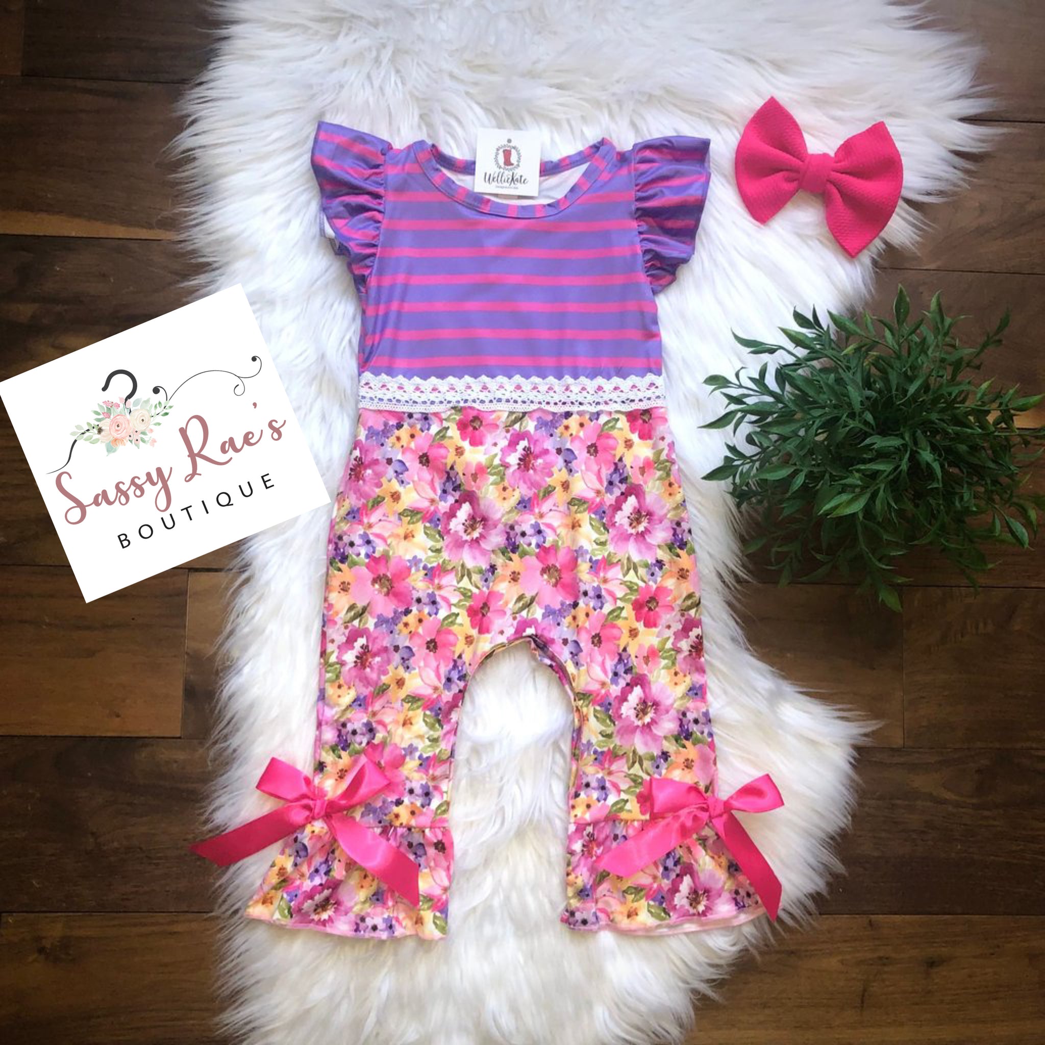 Watercolor Floral Romper