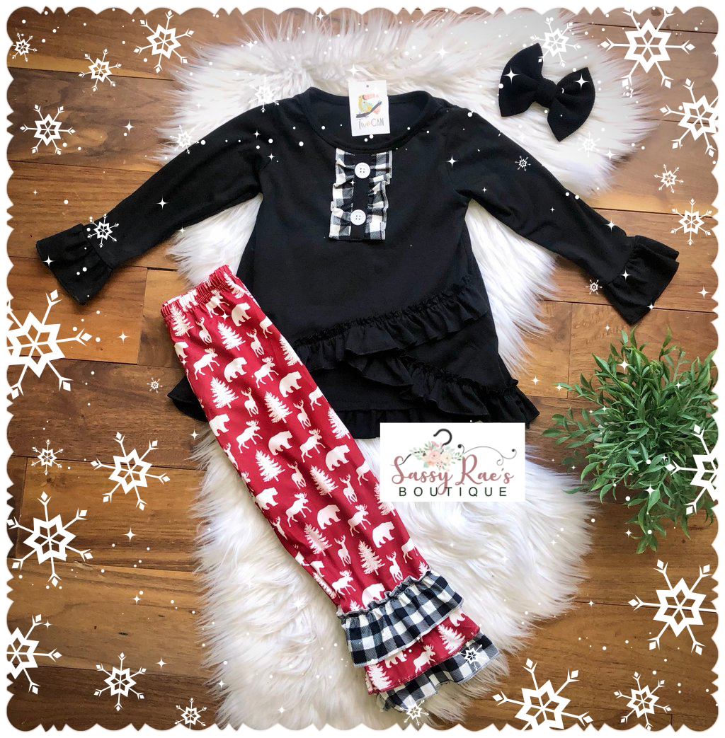 Winter Woodland Friends Pants Set