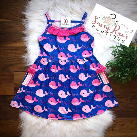 Pink Whale Dress