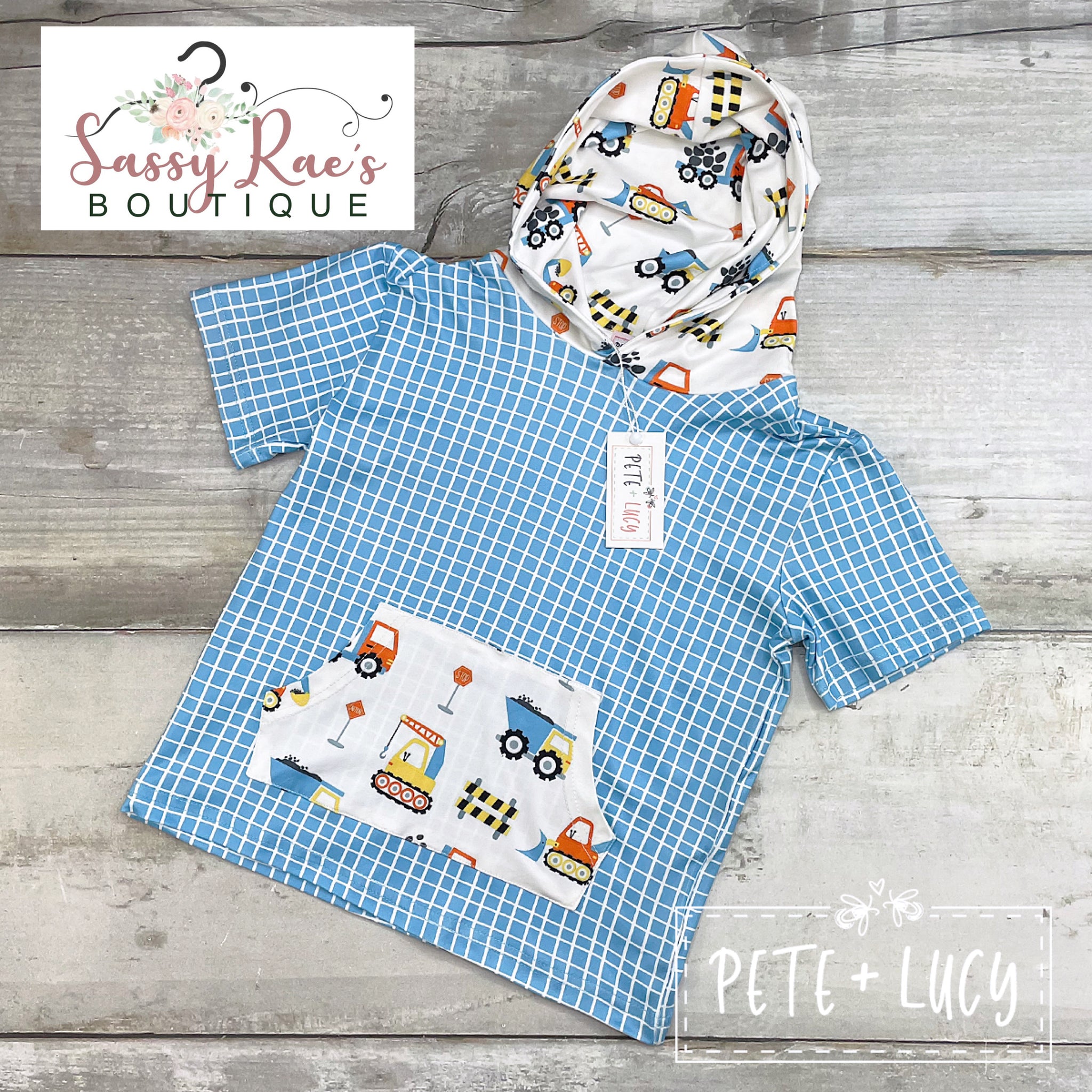 Construction Cutie Hooded Shirt