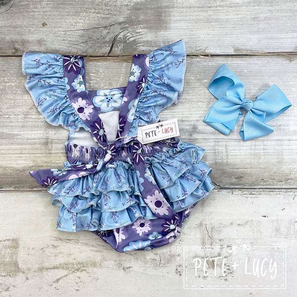 Plum Bloom Romper
